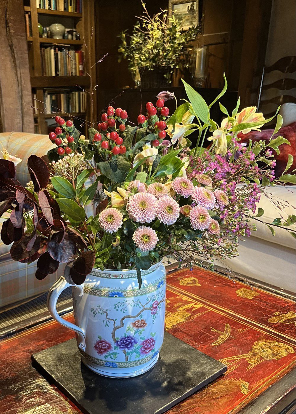 Flowers in the lounge